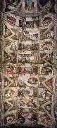 Michelangelo Buonarroti Ceiling of the Sistine Chapel oil painting